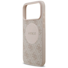 Заредете изображение във визуализатора на галерията – GUESS case for IPHONE 17 Pro Max compatible with MagSafe GUHMP17XP4PGRSGP (PU 4G Circle W/ Classic Logo) pink

