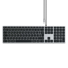 Заредете изображение във визуализатора на галерията – Wire keyboard USB C QWERTY Satechi Slim W3 Wired ST-UCSW3M space gray
