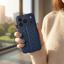 Заредете изображение във визуализатора на галерията – Flip case for iPhone 17 PRO Cubic Book blue
