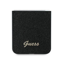 Заредете изображение във визуализатора на галерията – GUESS case for SAMSUNG Z Flip 6 GUHCZF6HGGSHK (HC PU 4G Glitter Script) black
