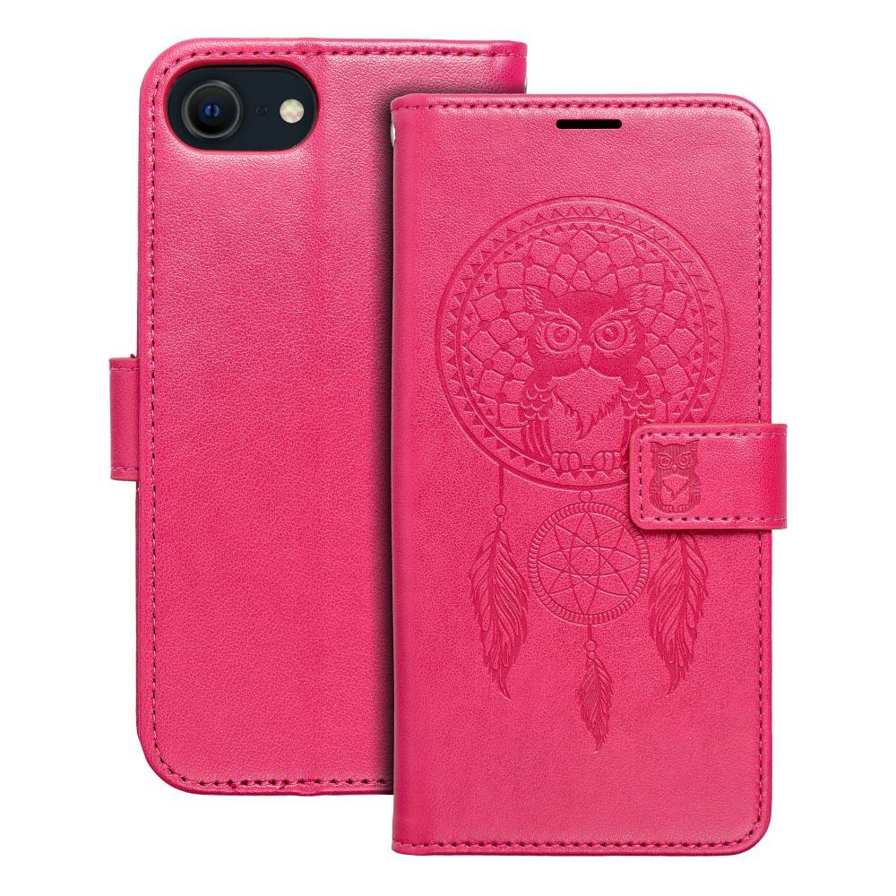 Калъф тип книга MEZZO за IPHONE 7 / 8 / SE 2020 / SE 2022 dreamcatcher магента