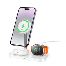 Заредете изображение във визуализатора на галерията – Borofone Wireless induction charger BQ29 Feliz 3 in 1 15W white

