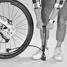 Заредете изображение във визуализатора на галерията – Rockbros A320 floor bicycle pump - black

