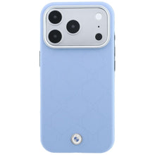 Заредете изображение във визуализатора на галерията – BMW case for IPHONE 18 Pro/17 Pro compatible with MagSafe (Sign Deboss Quilted W/ Metal Logo) blue
