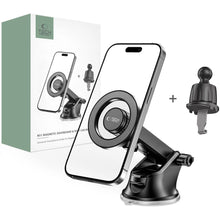 Заредете изображение във визуализатора на галерията – Tech-Protect N51 Car Phone Holder with MagSafe for Cockpit/Air Vent - Black
