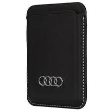 Заредете изображение във визуализатора на галерията – Audi Synthetic Leather magnetic wallet compatible with MagSafe - black
