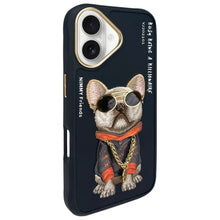 Заредете изображение във визуализатора на галерията – NIMMY case GLASSES COOL DOG for IPHONE 16 black
