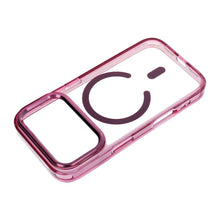 Заредете изображение във визуализатора на галерията – Case for iPhone 18 Pro Max / 17 Pro Max Frame Clear Hybrid Mag Cover compatible with MagSafe dark cherry
