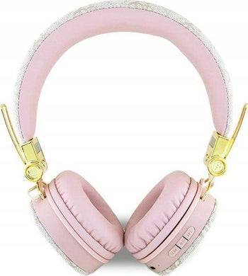 Wireless headphones Guess Metal Logo GUBH704GEMP pink