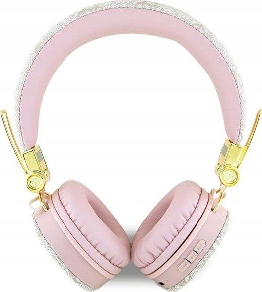 Wireless headphones Guess Metal Logo GUBH704GEMP pink