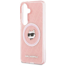 Заредете изображение във визуализатора на галерията – KARL LAGERFELD case for SAMSUNG S26 Plus KLHMS26MHMKBCHOP (Magnetic IML Repeated Logo and Choupette) pink
