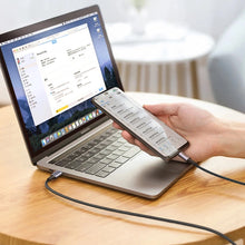 Заредете изображение във визуализатора на галерията – Ugreen US316 70428 USB-C - USB-C PD QC FCP cable 100W 5A 480Mb/s 1.5m - gray
