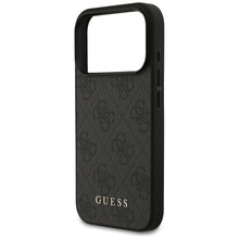 Заредете изображение във визуализатора на галерията – GUESS case for IPHONE 17 Pro GUHCP17LG4GFGR (PU 4G Classic) black
