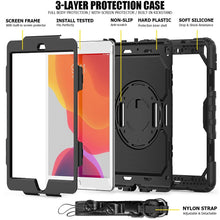 Заредете изображение във визуализатора на галерията – Tech-Protect Solid360 case for iPad 10.2" 7/8/9 2019-2021 - black
