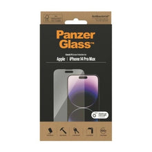 Заредете изображение във визуализатора на галерията – PanzerGlass Classic Fit antibacterial glass for iPhone 14 Pro Max
