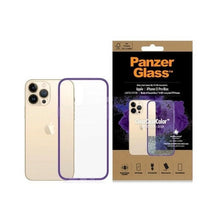 Заредете изображение във визуализатора на галерията – PanzerGlass ClearCase antibacterial Military Grade certified case for iPhone 13 Pro Max - transparent purple
