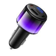 Заредете изображение във визуализатора на галерията – Car charger Hoco USB A + 2xUSB C PD QC3.0 57W Z69B black
