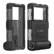 Заредете изображение във визуализатора на галерията – Tech-Protect Waterproof Case waterproof IPX8 for smartphones 4.7-6.7" - black
