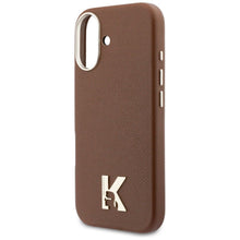 Заредете изображение във визуализатора на галерията – KARL LAGERFELD case for IPHONE 17 compatible with MagSafe KLHMP17S5PGFKHGW (Karl Head Logo) brown
