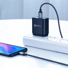 Заредете изображение във визуализатора на галерията – Ugreen US288 60124 USB-A / USB-C QC 3.0 3A 0.25m cable - gray
