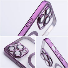 Заредете изображение във визуализатора на галерията – ELECTRO MAG COVER case compatible with MagSafe for IPHONE 17 Pro deep purple
