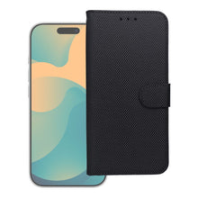 Заредете изображение във визуализатора на галерията – Anti-Theft 4Card RFID Book Case for IPHONE 17 PRO MAX black tech fabric
