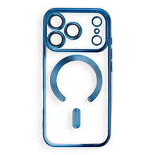 Заредете изображение във визуализатора на галерията – Case for iPhone 18 Pro / 17 Pro Electro Mag Cover compatible with MagSafe navy blue
