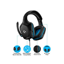 Заредете изображение във визуализатора на галерията – Wired headphones Jack 3,5 mm with microphone Logitech G432 black
