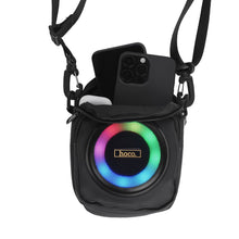 Заредете изображение във визуализатора на галерията – Speaker bluetooth 8W 3h shoulder bag shape 1,5L Hoco HC41 black
