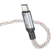 Заредете изображение във визуализатора на галерията – HOCO cable Type C to Type C 3A 60W U112 1 m gray

