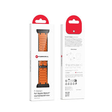 Заредете изображение във визуализатора на галерията – FORCELL F-DESIGN FA06 silicone strap for APPLE Watch 42 / 44 / 45 / 49 mm orange
