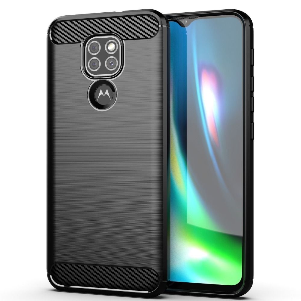 Гръб CARBON за MOTOROLA Moto G9 PLAY / E7 PLUS черен