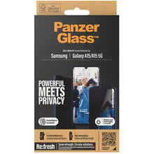 Заредете изображение във визуализатора на галерията – PanzerGlass Ultra-Wide Fit Privacy Tempered Glass with Positioner for Samsung Galaxy A15 / A15 5G
