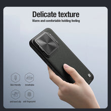 Заредете изображение във визуализатора на галерията – Nillkin CamShield Prop Leather Magnetic Case for Xiaomi 14 - black
