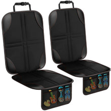 Заредете изображение във визуализатора на галерията – Protective mat for car seat with organizer black

