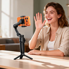 Заредете изображение във визуализатора на галерията – Gimbal with 3-axis stabilization and remote control Hoco K91 black
