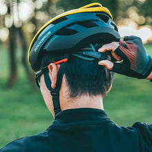 Заредете изображение във визуализатора на галерията – Rockbros 10110004006 bicycle helmet, size M - yellow and black

