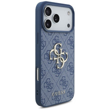 Заредете изображение във визуализатора на галерията – GUESS case for IPHONE 18 Pro Max/17 Pro Max (4G Big Logo) blue
