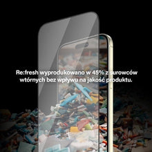 Заредете изображение във визуализатора на галерията – PanzerGlass Re:fresh Glass for iPhone 15 Plus with a positioner
