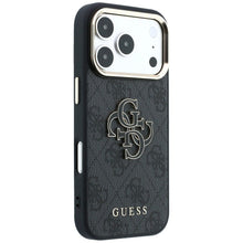 Заредете изображение във визуализатора на галерията – GUESS case for IPHONE 18 Pro / 17 Pro GUE005481 (PU FW Resin Logo) black
