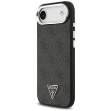 Заредете изображение във визуализатора на галерията – GUESS case for IPHONE 17 Air compatible with MagSafe GUHMP17MP4TSRCMK (PU 4G W/Triangle Logo SL) black

