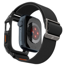 Заредете изображение във визуализатора на галерията – Spigen Lite Fit Pro case with strap for Apple Watch 4 / 5 / 6 / 7 / 8 / 9 / SE (44 / 45 mm) - matte black
