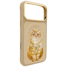 Заредете изображение във визуализатора на галерията – NIMMY case LUCKY FASHION CAT compatible with MagSafe for IPHONE 18 Pro/17 Pro brown
