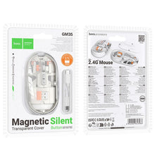 Заредете изображение във визуализатора на галерията – HOCO computer wireless mouse dual-mode SILENT 2,4G 1600 dpi GM35 white
