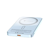 Заредете изображение във визуализатора на галерията – Powerbank compatible with MagSafe Forcell F-Energy SuperSlim F5K8 QC4.0 PD3.0 15W 5000 mAh blue
