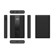 Заредете изображение във визуализатора на галерията – FORCELL F-ENERGY P10K2 Energo powerbank PD QC3.0 3A 22,5W 10000 mAh black
