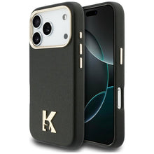 Заредете изображение във визуализатора на галерията – KARL LAGERFELD case for IPHONE 17 Pro compatible with MagSafe KLHMP17L5PGFKHGK (Karl Head Logo) black
