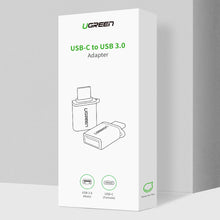 Заредете изображение във визуализатора на галерията – Ugreen US270 USB-C (Male) / USB-A 3.0 (Female) Adapter with Lanyard - Gray
