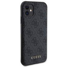 Заредете изображение във визуализатора на галерията – Guess 4G Metal Logo case set for iPhone 11 + 5000mAh MagSafe power bank - black

