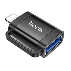 HOCO адаптер OTG Lightning (мъжки) към USB A (женски) UA31A черен